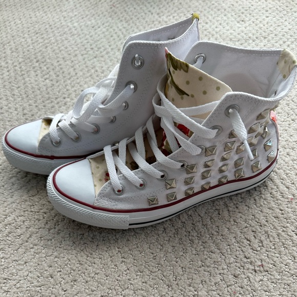 Converse studded high-top sneakers - custom made - Picture 2 of 4